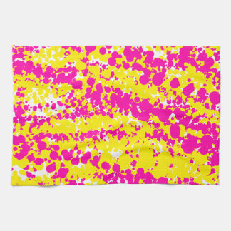 Linge De Cuisine Motif à bec rose et jaune