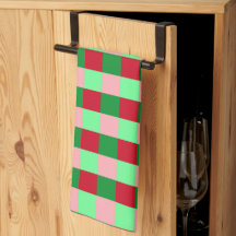 Motif à carreaux de Noël contemporain