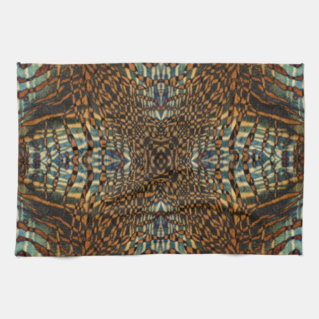 Linge De Cuisine Motif à fourrure de tigre de Kaleidoscope (Horizontal)