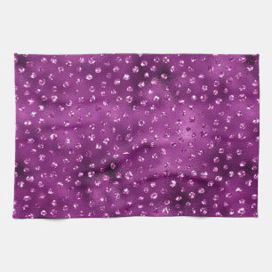 Linge De Cuisine Motif à points polka pailletés ombrés violets Glam