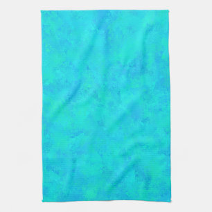 Linge De Cuisine Motif Abstrait Bleu Turquoise