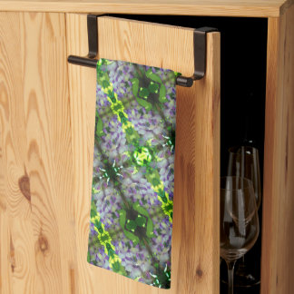 Linge De Cuisine Motif Abstrait de fleurs de glycine violette