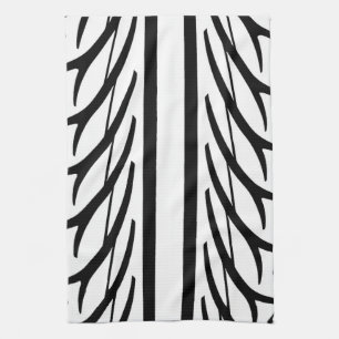 Linge De Cuisine Motif abstrait de texture de bande de roulement de