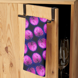 Linge De Cuisine Motif Abstrait Fleur sauvage Red Clover
