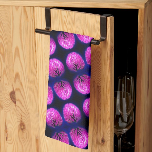 Linge De Cuisine Motif Abstrait Fleur sauvage Red Clover (Pliage en tiers)
