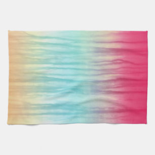 Linge De Cuisine Motif Abstrait Rainbow multicolore
