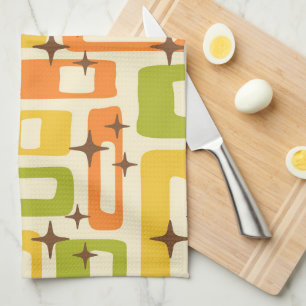 Linge De Cuisine Motif Abstrait Rétro Milieu du Siècle Moderne