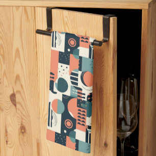 Linge De Cuisine Motif Abstrait sans fil minimal - géométrique (1)