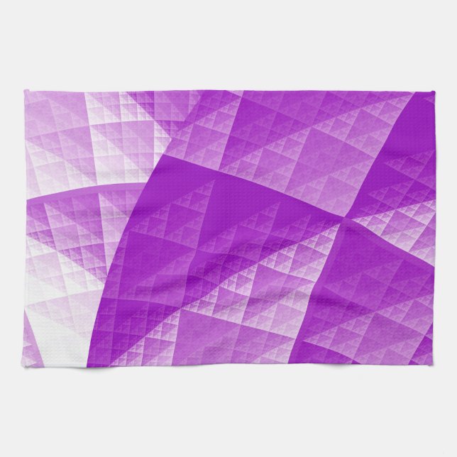 Linge De Cuisine Motif abstrait violet (Horizontal)