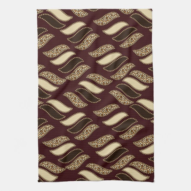 Linge De Cuisine Motif africain de peau de guépard (Vertical)