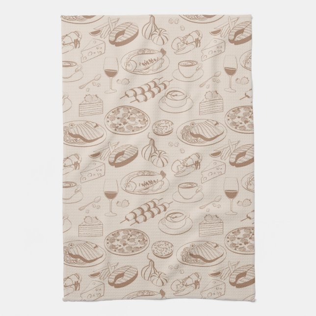 Linge De Cuisine Motif alimentaire 3 (Vertical)
