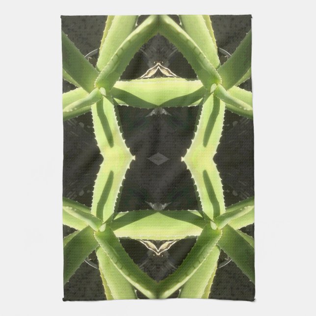Linge De Cuisine Motif Aloe 3h (Vertical)