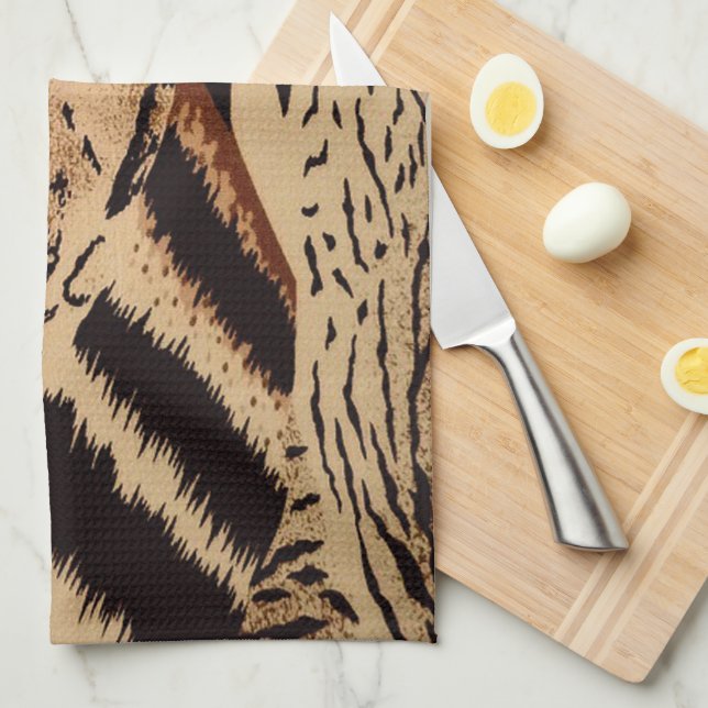 Linge De Cuisine Motif animal (Quart Plié)
