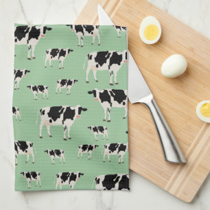 Linge De Cuisine Motif animal de ferme de vache