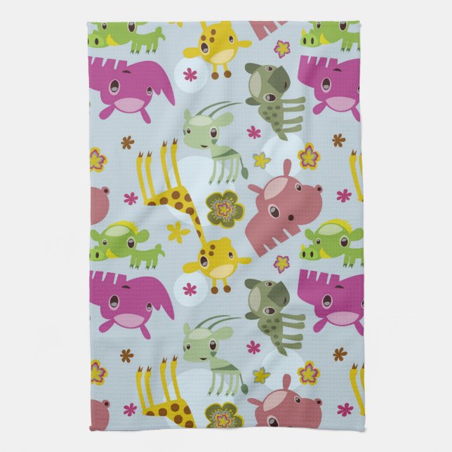 Linge De Cuisine motif animal de safari (Vertical)