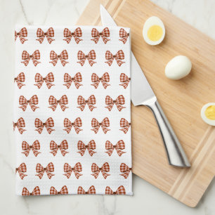 Linge De Cuisine motif arc en vichy Brown