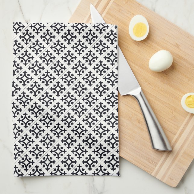 Linge De Cuisine Motif Art déco (Quart Plié)