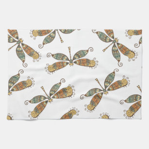 Linge De Cuisine Motif artistique de libellule