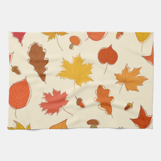 Linge De Cuisine Motif automne (Horizontal)