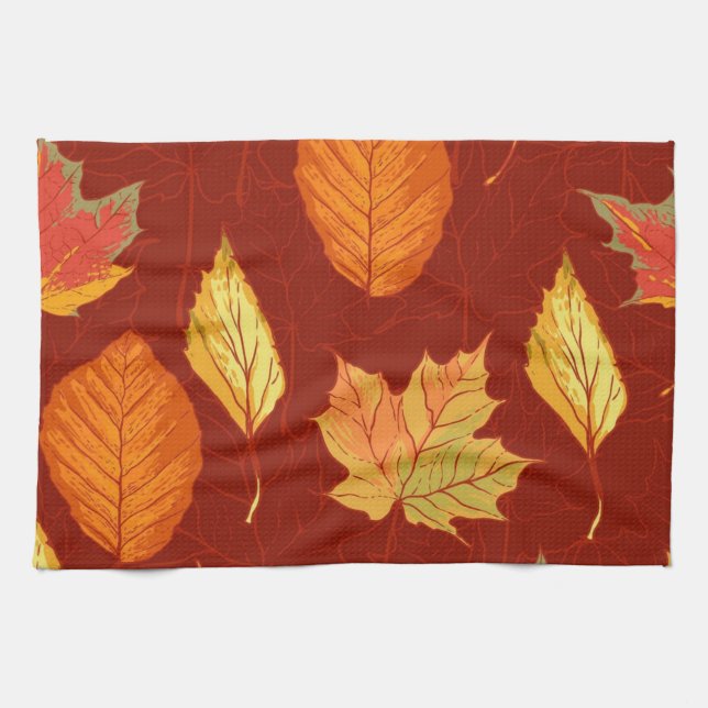 Linge De Cuisine Motif automne (Horizontal)