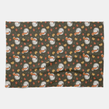 motif avec citrouille blanc