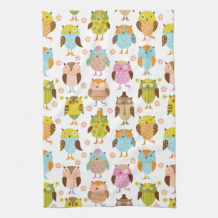 Linge De Cuisine motif avec des oiseaux