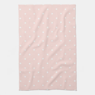 Linge De Cuisine Motif avec le pois blanc