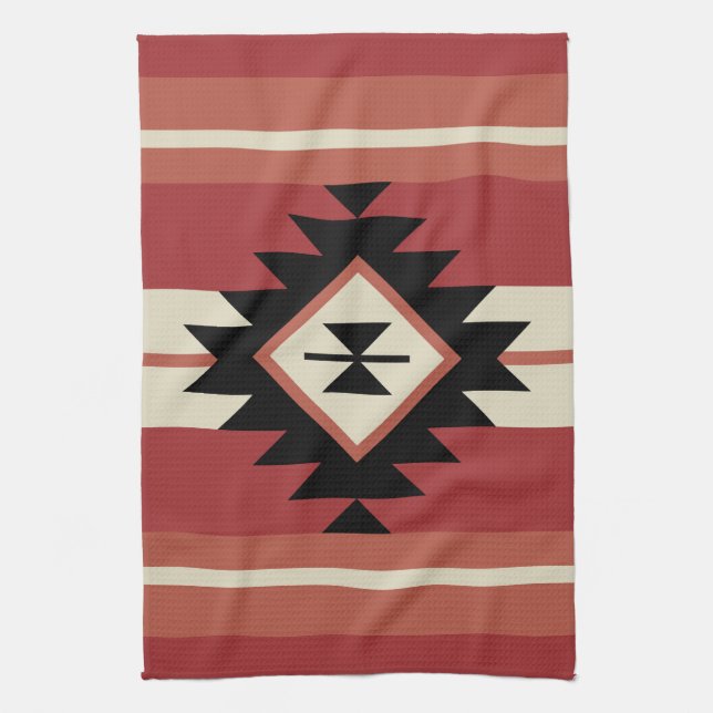 Linge De Cuisine Motif Aztec (Vertical)