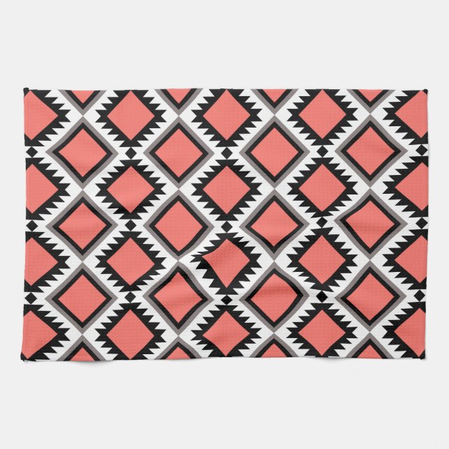 Linge De Cuisine Motif Aztec (Horizontal)