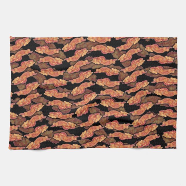 Linge De Cuisine Motif Bacon (Horizontal)