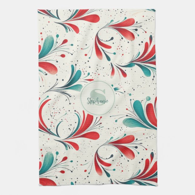 Linge De Cuisine Motif blanc et blanc blanc et  blanc (2) (Vertical)