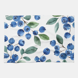 Linge De Cuisine Motif Blueberry