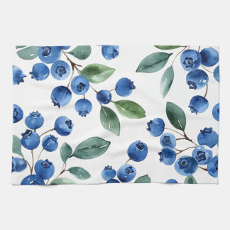 Linge De Cuisine Motif Blueberry