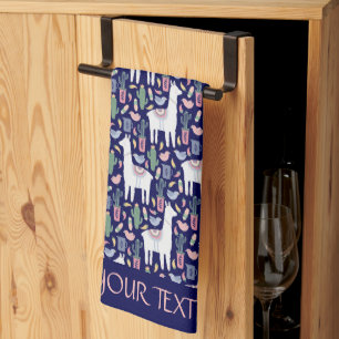 Linge De Cuisine Motif botanique de Cute Llama Whimsical
