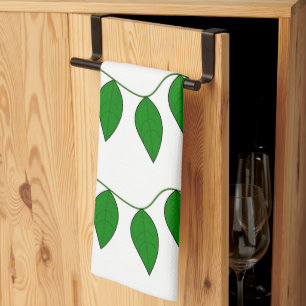Linge De Cuisine Motif botanique de feuilles vertes tropicales