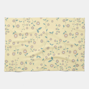 Linge De Cuisine Motif botanique de tournesol jaune sans couture