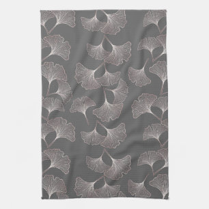 Linge De Cuisine Motif botanique rose minimaliste