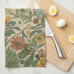 Linge De Cuisine Motif botanique vintage sans couture