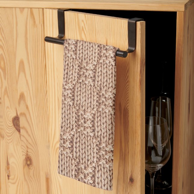Linge De Cuisine Motif Bubble Knit Stitch par Shirley Taylor (Pliage en tiers)