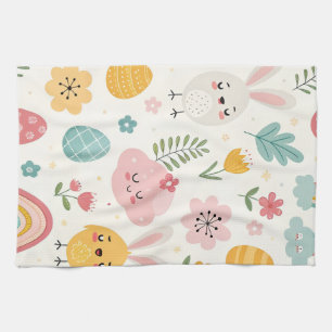 Linge De Cuisine Motif Bunny de Pâques