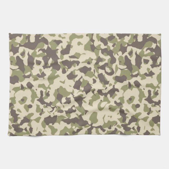 Linge De Cuisine Motif Camo (Horizontal)