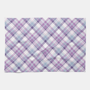 Linge De Cuisine Motif carreaux teintes d'améthyste