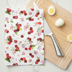 Linge De Cuisine Motif Cerise 1