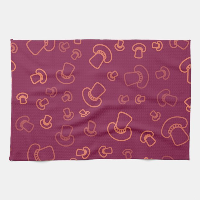 Linge De Cuisine Motif champignon (Horizontal)