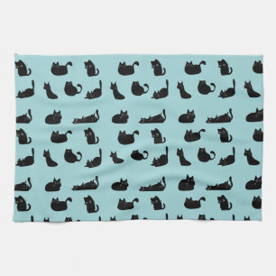 Linge De Cuisine Motif Chats Noirs