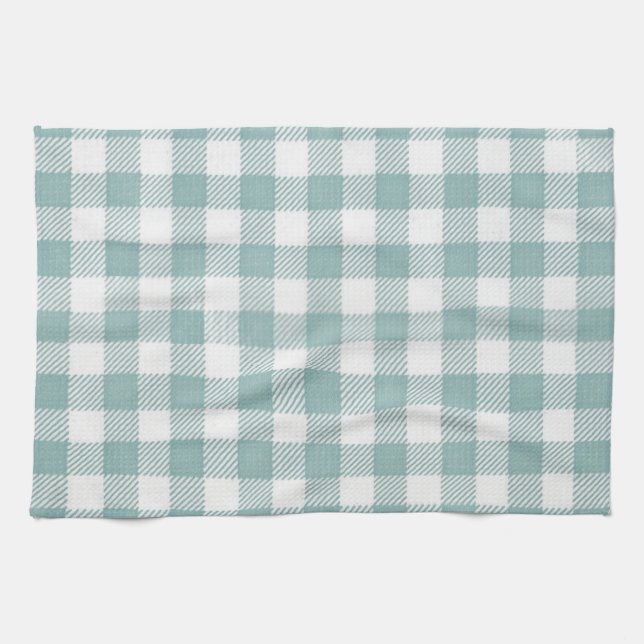 Linge De Cuisine Motif Checkered de guingan traditionnel de plaid (Horizontal)