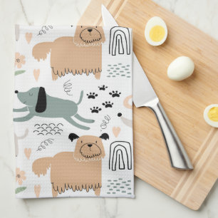 Linge De Cuisine Motif chien mou