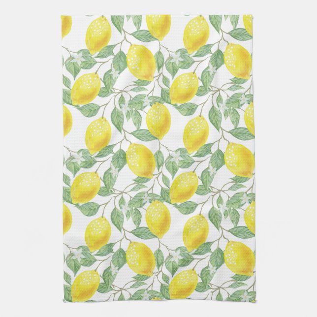 Linge De Cuisine Motif citron (Vertical)