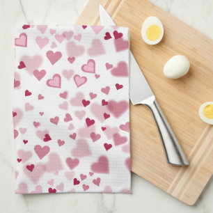 Linge De Cuisine Motif Cœurs Mignons Rose