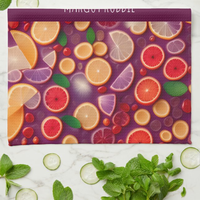 Linge De Cuisine Motif coloré Campari Soda (Plié)